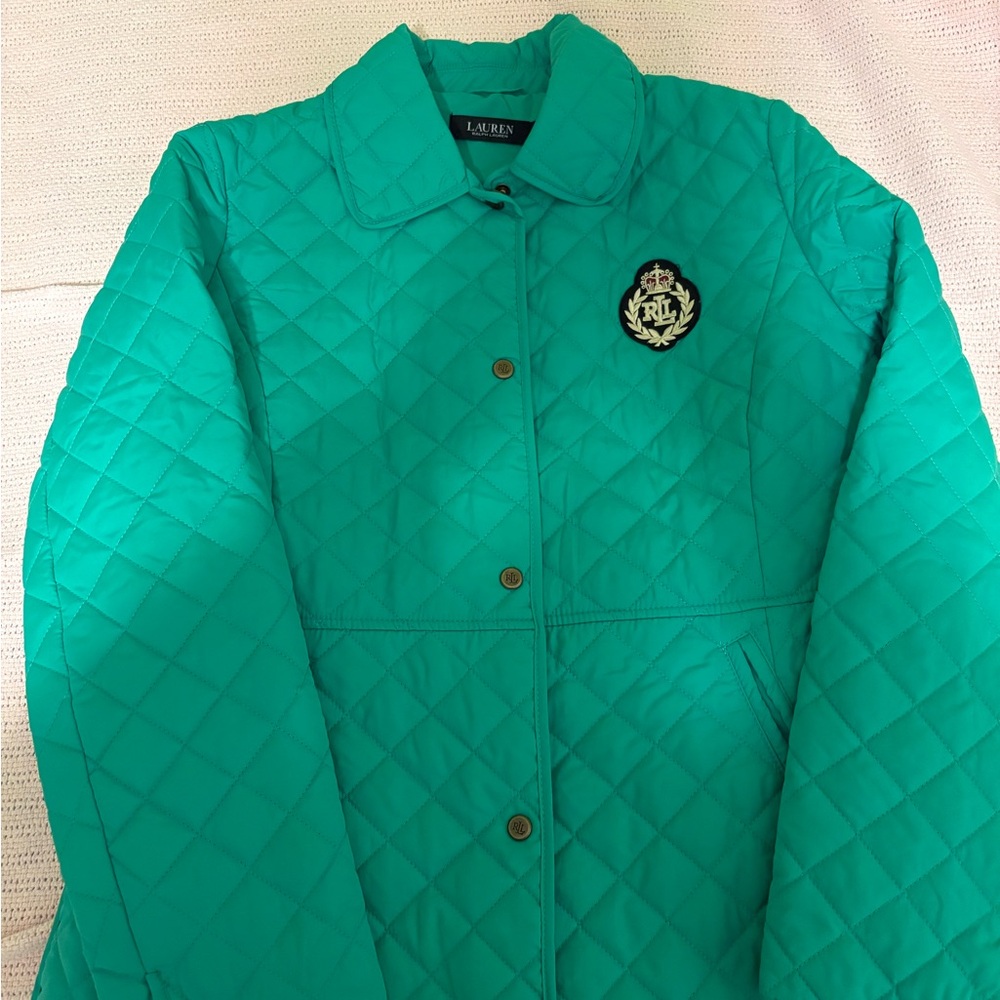 Ralph Lauren Teal Quilted Women's Puffer Jacket